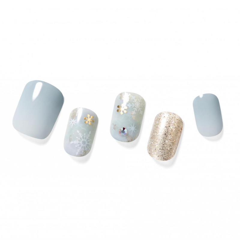 DASHING DIVA Magic Press Regular Round Mani Classy Snow MGL2W029RR
