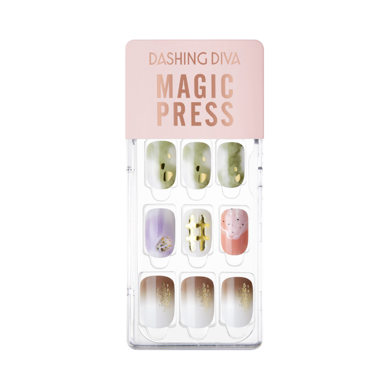 DASHING DIVA Magic Press Regular Round Mani Colorful Toys MGL2W024RR