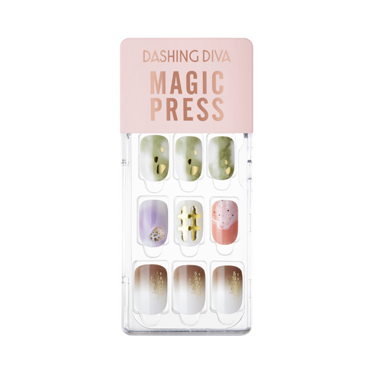 DASHING DIVA Magic Press Regular Round Mani Colorful Toys MGL2W024RR