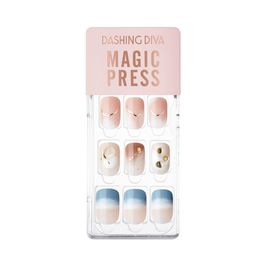 DASHING DIVA Magic Press Regular Round Mani Coral Nuance MGL2W025RR