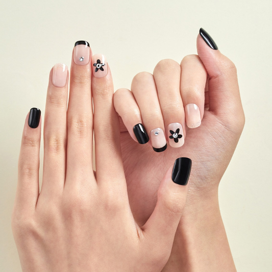 DASHING DIVA Magic Press Regular Round Mani Flower Dance MDR2F055RR