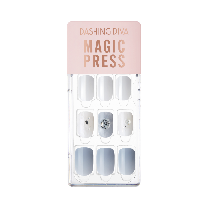 DASHING DIVA Magic Press Regular Round Mani Ice Village MGL2W038RR