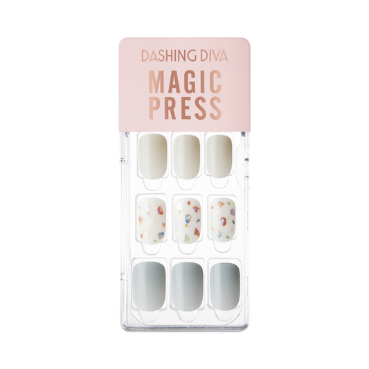DASHING DIVA Magic Press Regular Round Mani Mint Terrazzo MGL2F001RR