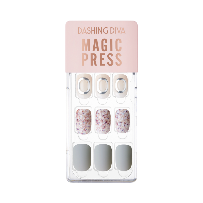 DASHING DIVA Magic Press Regular Round Mani Modern Tweed MGL2W030RR