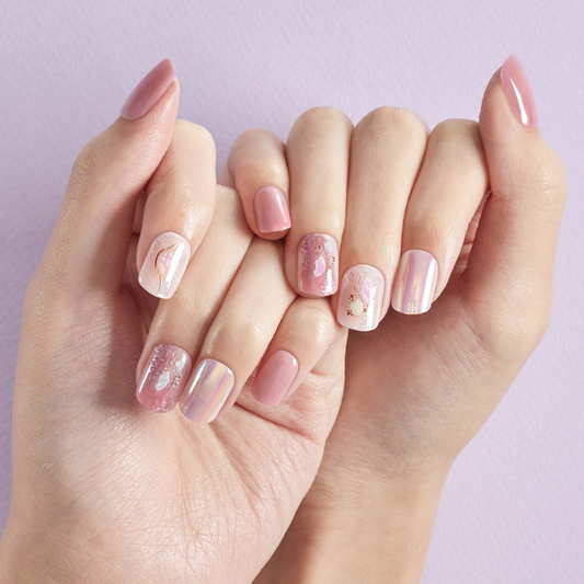 DASHING DIVA Magic Press Regular Round Mani Pink Fantasy MDR2F044RR