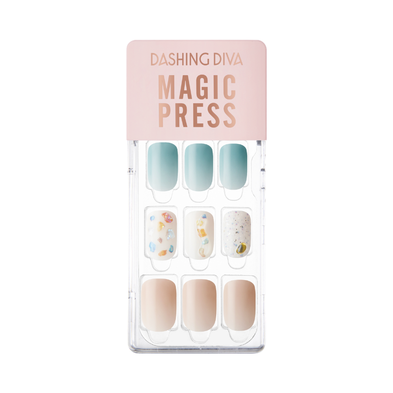 DASHING DIVA Magic Press Regular Round Mani Solid Terrazzo MGL2F016RR