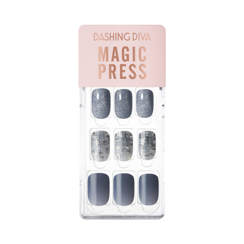 DASHING DIVA Magic Press Regular Round Mani Starlight Tweed MGL2F012RR