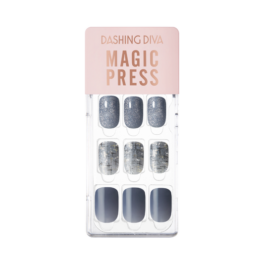 DASHING DIVA Magic Press Regular Round Mani Starlight Tweed MGL2F012RR