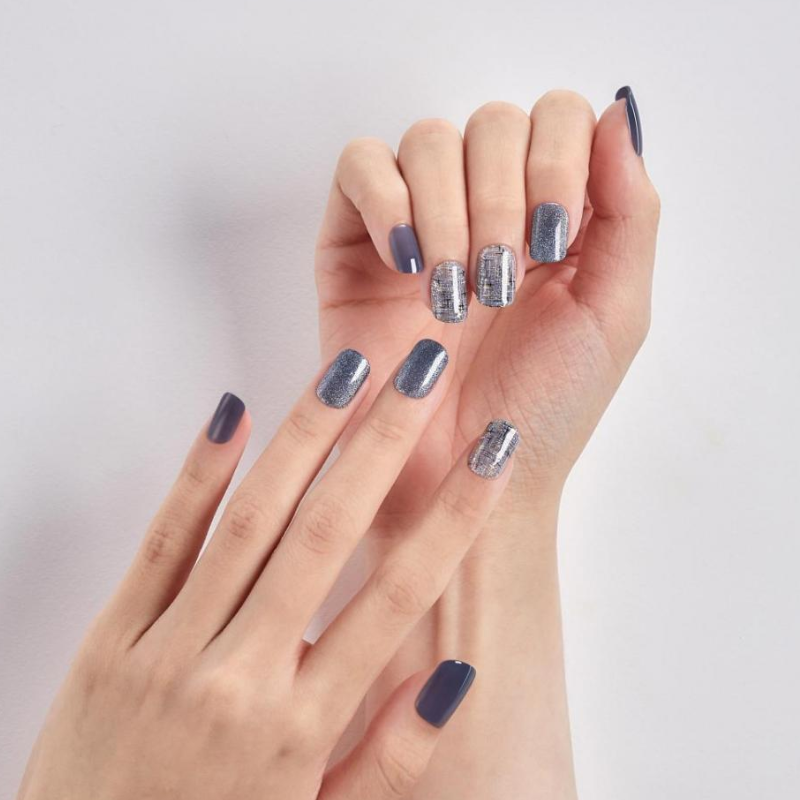 DASHING DIVA Magic Press Regular Round Mani Starlight Tweed MGL2F012RR