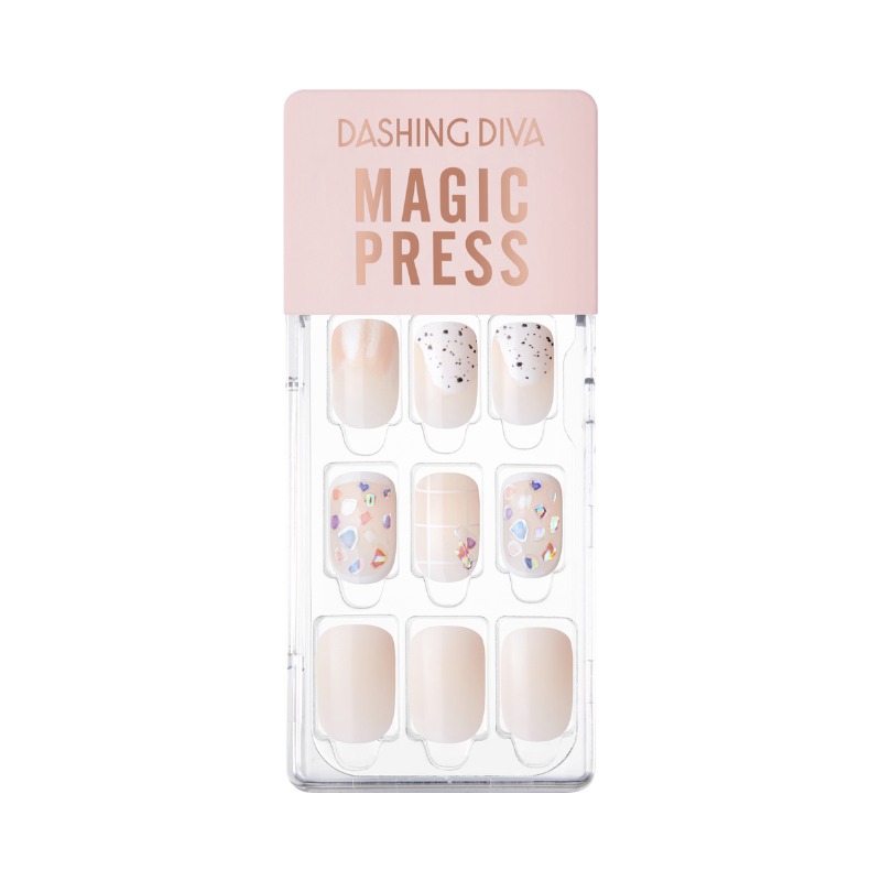 DASHING DIVA Magic Press Regular Round Mani Terrazzo candy MGL2W023RR
