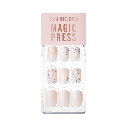 DASHING DIVA Magic Press Regular Round Mani Terrazzo candy MGL2W023RR