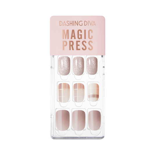 DASHING DIVA Magic Press Regular Round Mani Warm Check MDR2F052RR