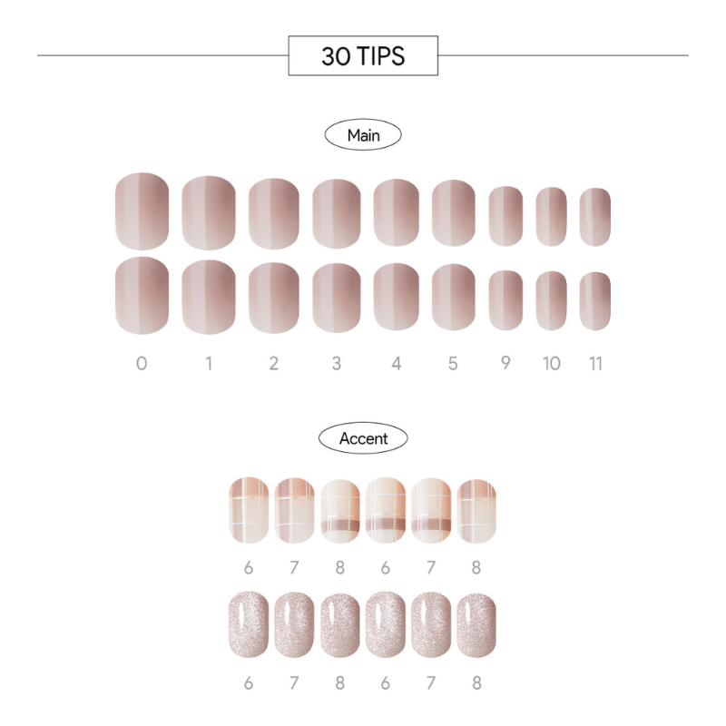 DASHING DIVA Magic Press Regular Round Mani Warm Check MDR2F052RR