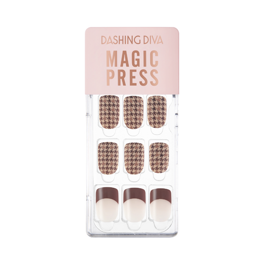 DASHING DIVA Magic Press Regular Square Mani Antique French MGL076
