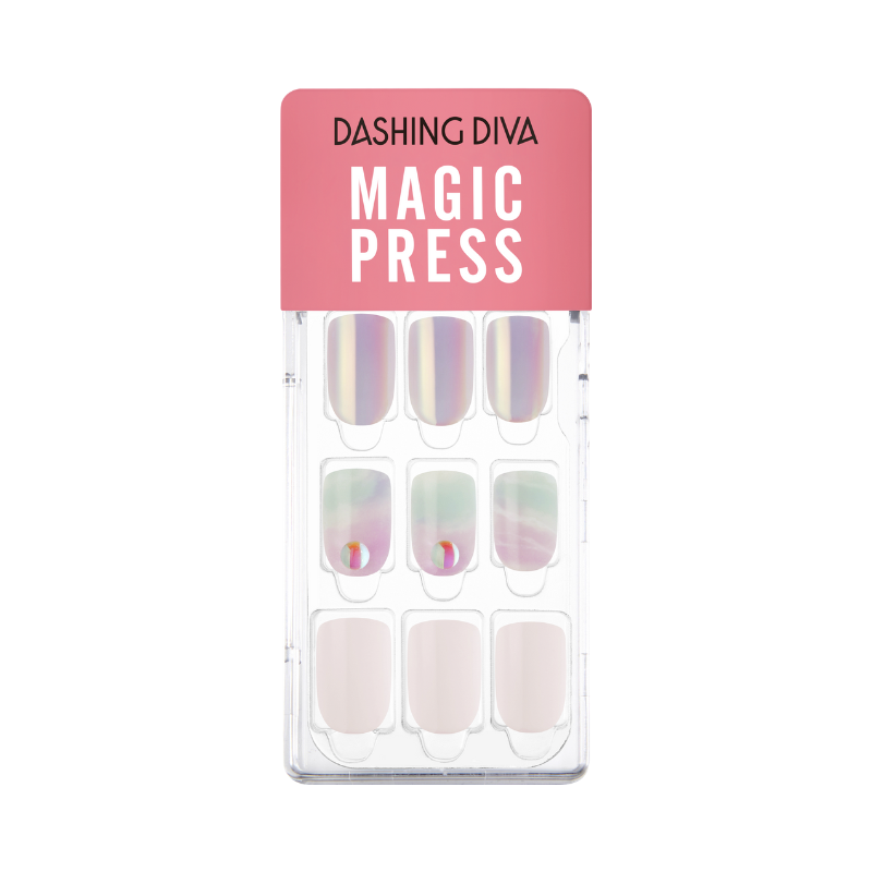 DASHING DIVA Magic Press Regular Square Mani Beautiful Seashell MGL104
