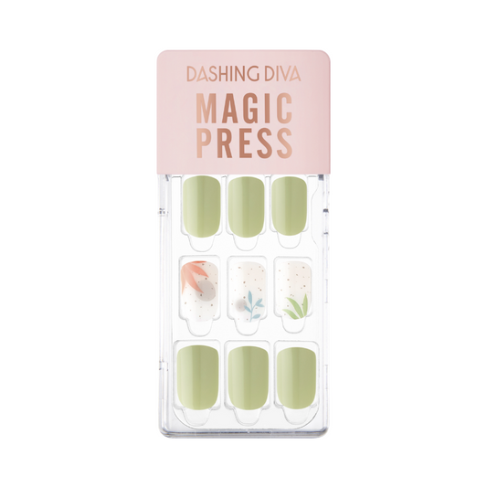 DASHING DIVA Magic Press Regular Square Mani Healing Tea Time MWK114