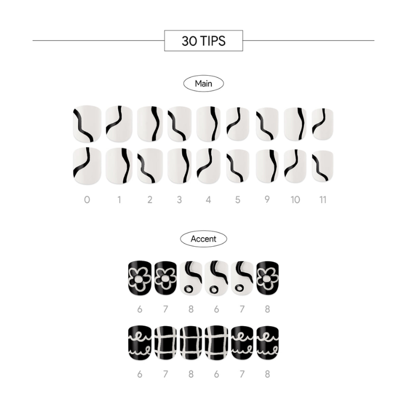DASHING DIVA Magic Press Regular Square Mani Ink Sketch MDR1195