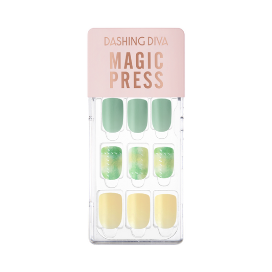 DASHING DIVA Magic Press Regular Square Mani Mint City MGL044