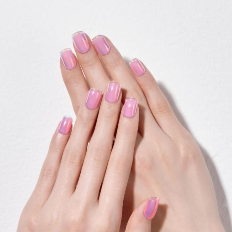 DASHING DIVA Magic Press Regular Square Mani Pink Ice French MWK172