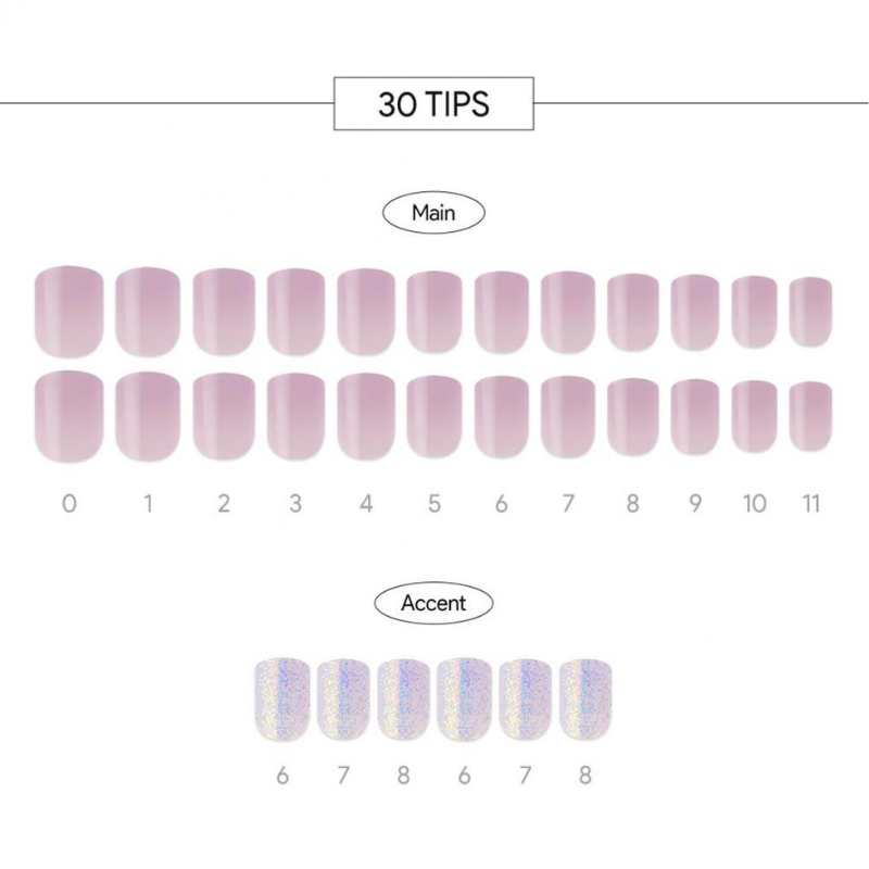 DASHING DIVA Magic Press Regular Square Mani Violet Sugar MDR1185