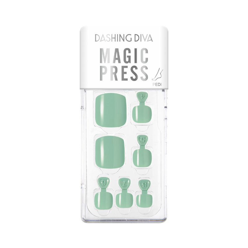 DASHING DIVA Magic Press Bohemian Color Pedi Rich Cyan MWK072P