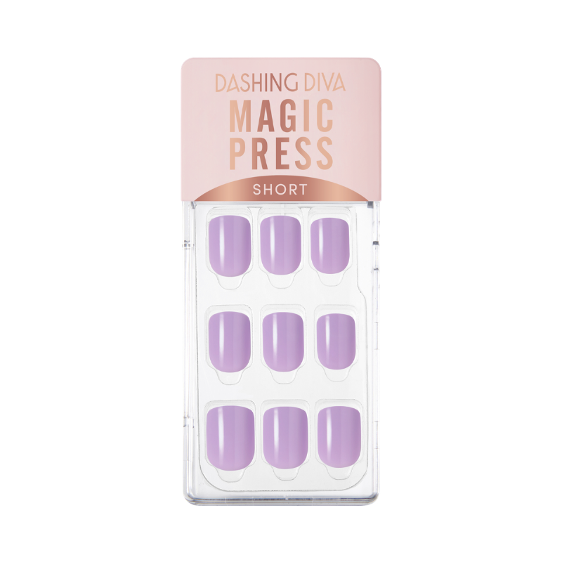 DASHING DIVA Magic Press Lavender Series Short Mani Rich Lavender MWK058SS