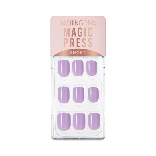 DASHING DIVA Magic Press Lavender Series Short Mani Rich Lavender MWK058SS