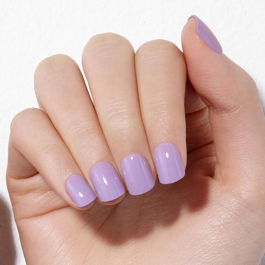 DASHING DIVA Magic Press Lavender Series Short Mani Rich Lavender MWK058SS