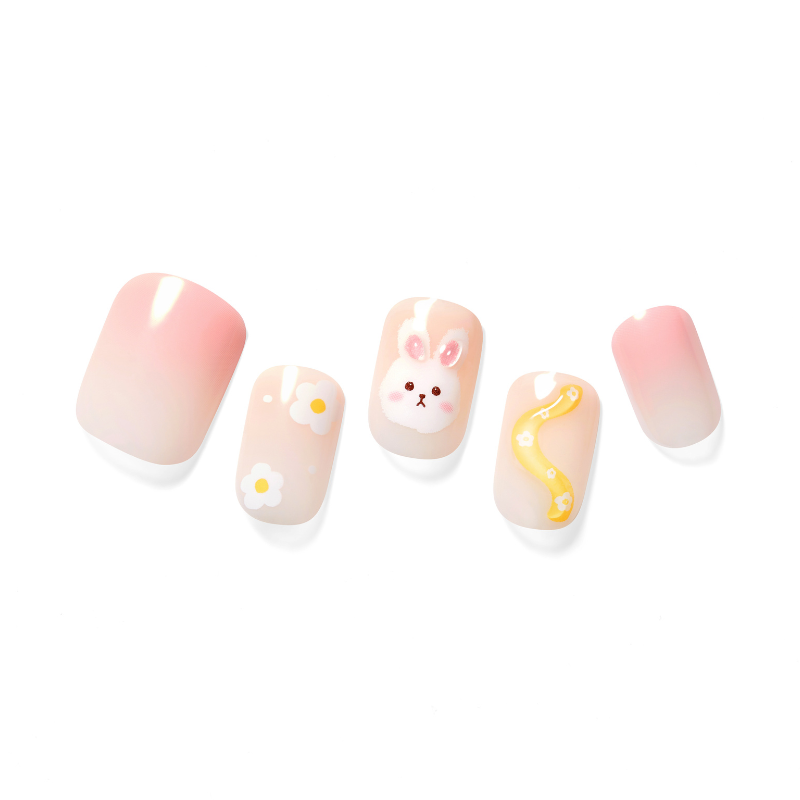 DASHING DIVA Magic Press Round Mani Candy Rabbit MDR2W039RR