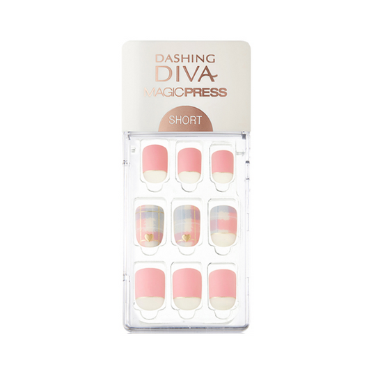 DASHING DIVA Magic Press Short Mani Dewy Pastel MDR285SS