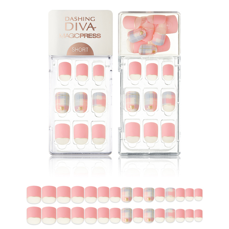 DASHING DIVA Magic Press Short Mani Dewy Pastel MDR285SS