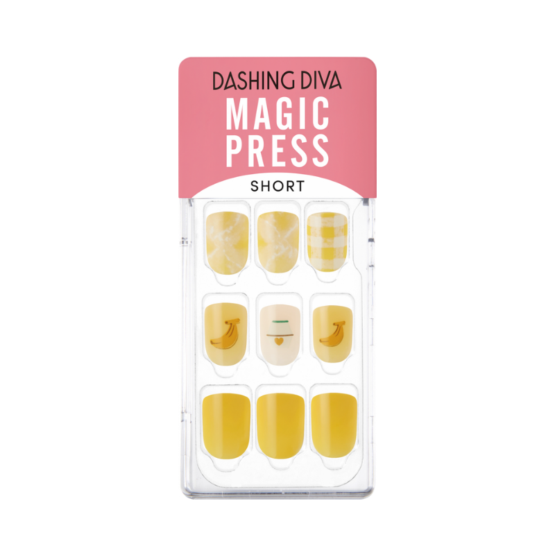 DASHING DIVA Magic Press Short Mani Favorite Banana MDR1178SS