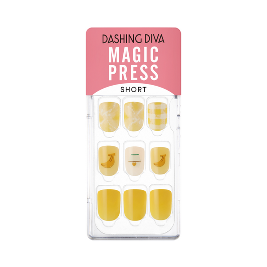 DASHING DIVA Magic Press Short Mani Favorite Banana MDR1178SS