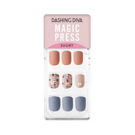 DASHING DIVA Magic Press Autumn Closet Short Mani Lauren Tweed MDR775SS