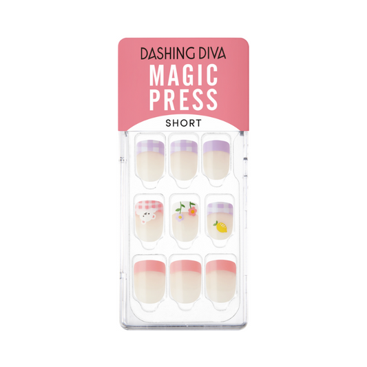 DASHING DIVA Magic Press Short Mani Lovely Bear MDR1177SS