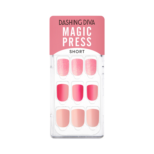 DASHING DIVA Magic Press Short Mani Princess Sparkle MGL143SS