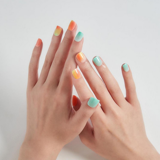 DASHING DIVA Magic Press Short Square Mani Colorful Palette MGL119SS