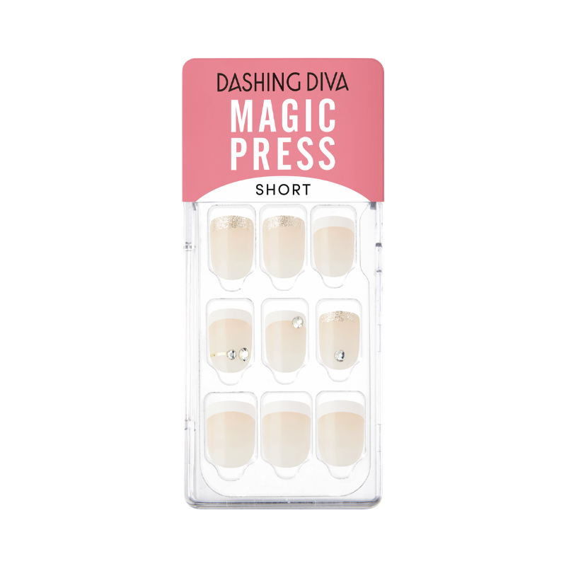 DASHING DIVA Magic Press Short Square Mani Wedding Day MDR1183SS