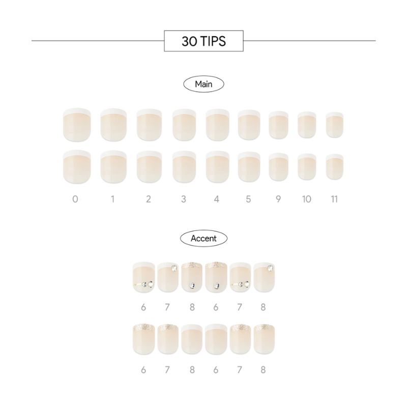 DASHING DIVA Magic Press Short Square Mani Wedding Day MDR1183SS