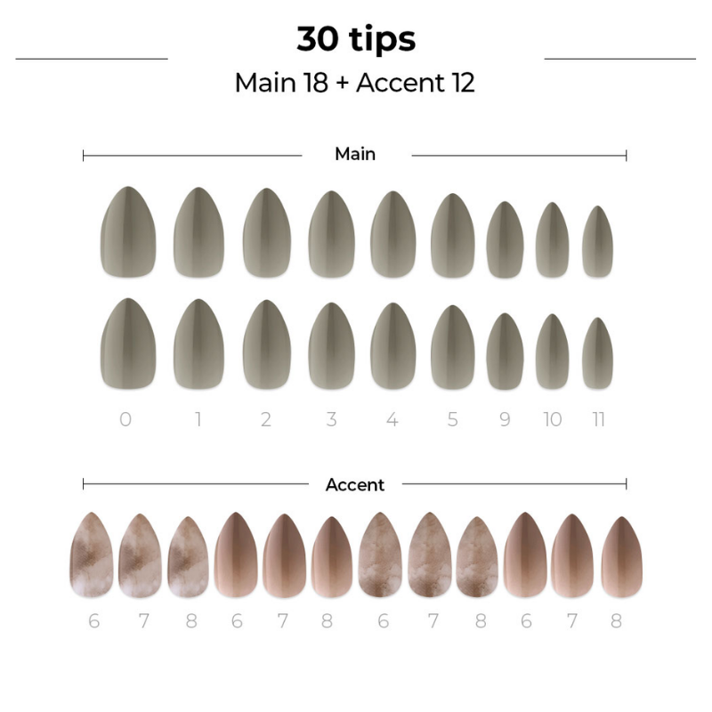 DASHING DIVA Magic Press Stiletto Autumn Mani Sepia Amber MDR1054ST