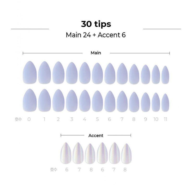 DASHING DIVA Magic Press Stiletto Glow Up Mani Pale Blue Shine MDR980ST