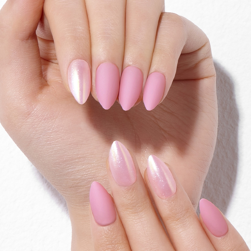 DASHING DIVA Magic Press Stiletto Glow Up Mani Pale Lavender Shine MDR979ST