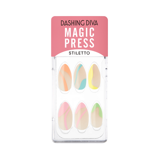 DASHING DIVA Magic Press Stiletto Mani Celebration Party MDR1166ST