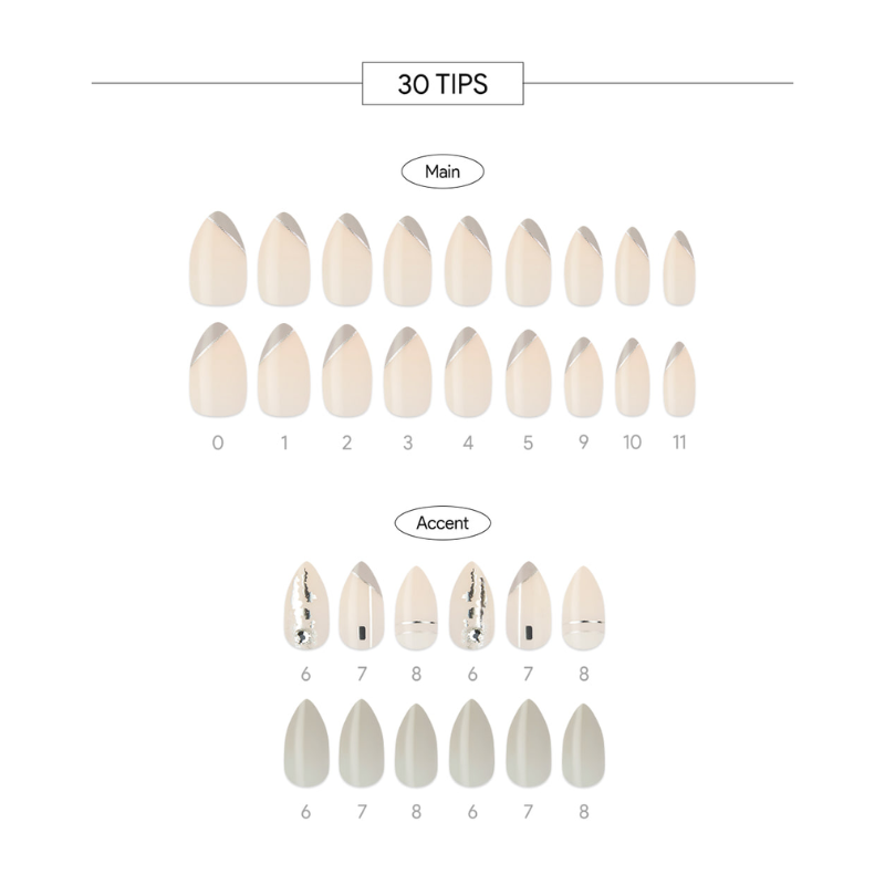 DASHING DIVA Magic Press Stiletto Mani Grey Jewel MDR1237ST