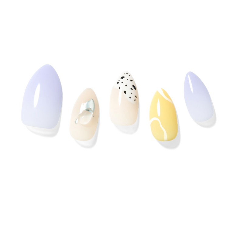 DASHING DIVA Magic Press Stiletto Mani Vanilla Spring MDR1165ST