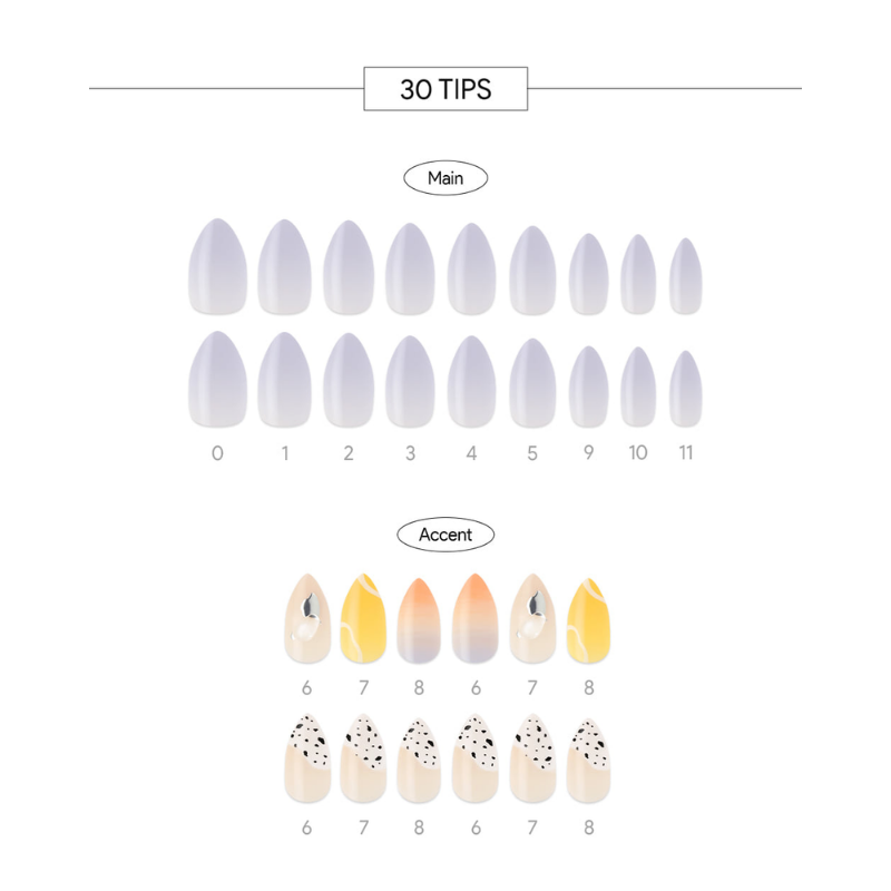 DASHING DIVA Magic Press Stiletto Mani Vanilla Spring MDR1165ST