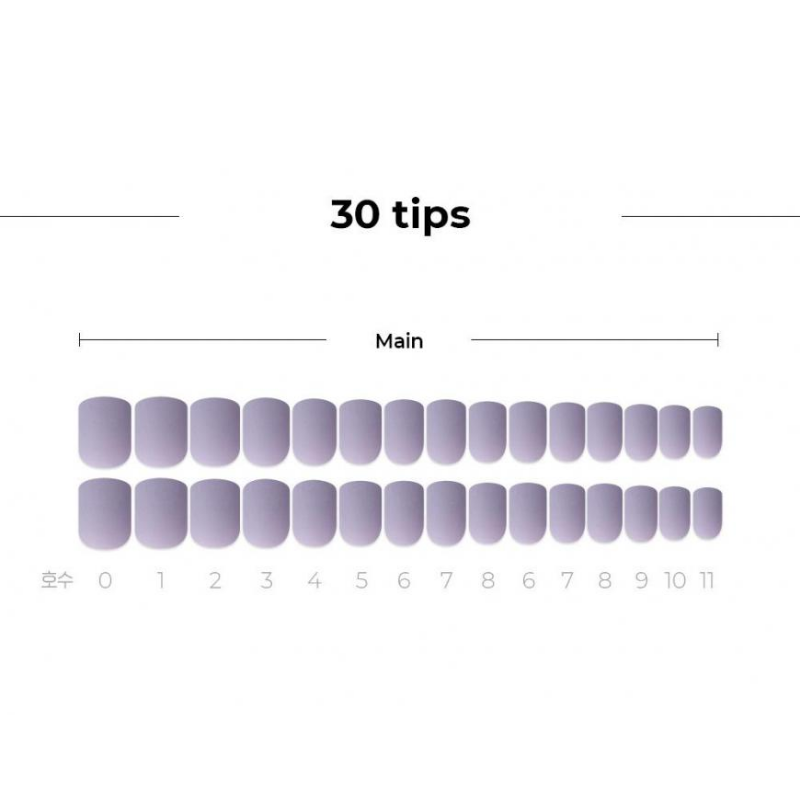 DASHING DIVA Magic Press Tone Up Short Mani Deep Lavender MDR792SS