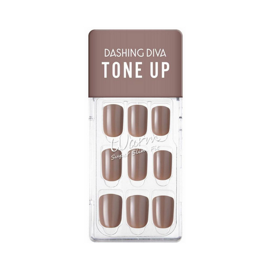 DASHING DIVA Magic Press Tone Up Mani Tawny Brown MDR795