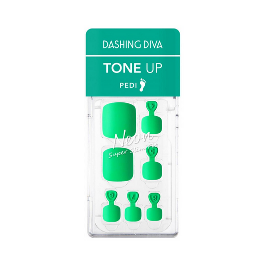 DASHING DIVA Magic Press Tone Up Pedi Neon Green MDR835P