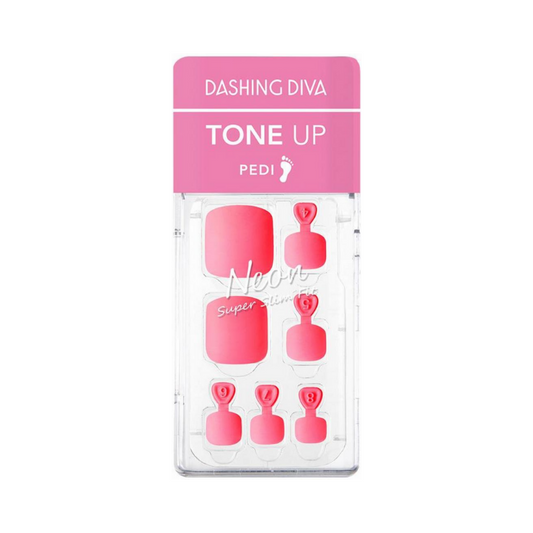 DASHING DIVA Magic Press Tone Up Pedi Neon Pink MDR834P